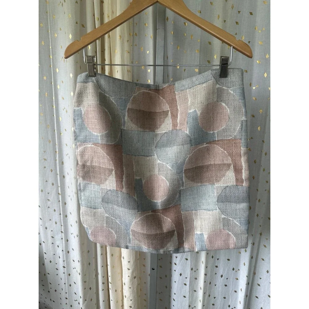 Vintage Neutral Earthy Watercolor Mod Geometric 18